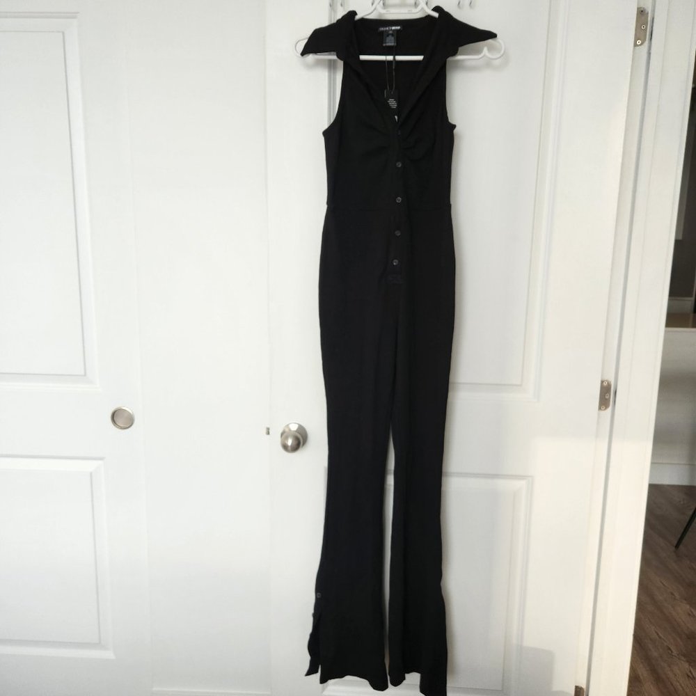 Black Ribbed Jumpsuit FASHION NOVA - Picture 5 of 10